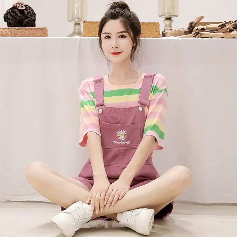 Denim Overalls For Girls And Big Children's Summer Clothes