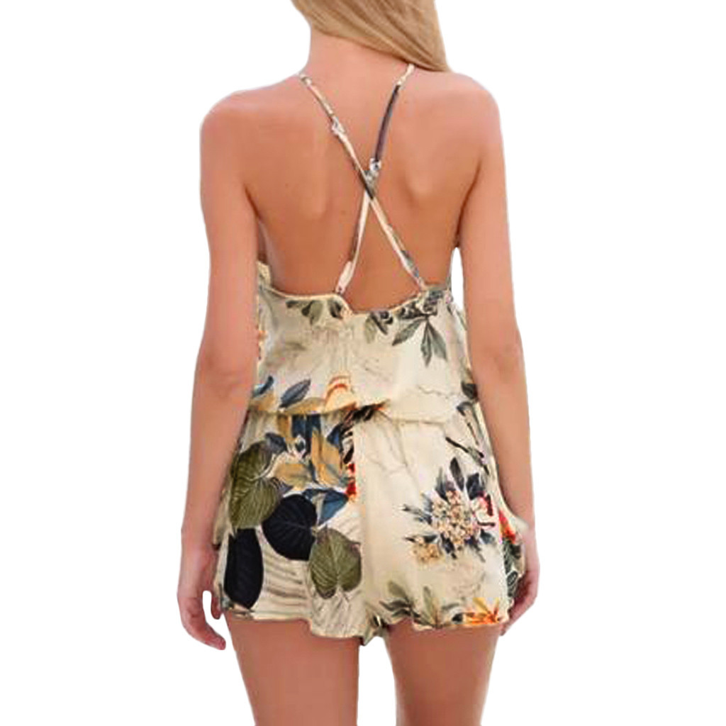 Title 2, Cute Print Trade Shorts Jumpsuit for Women, a c...