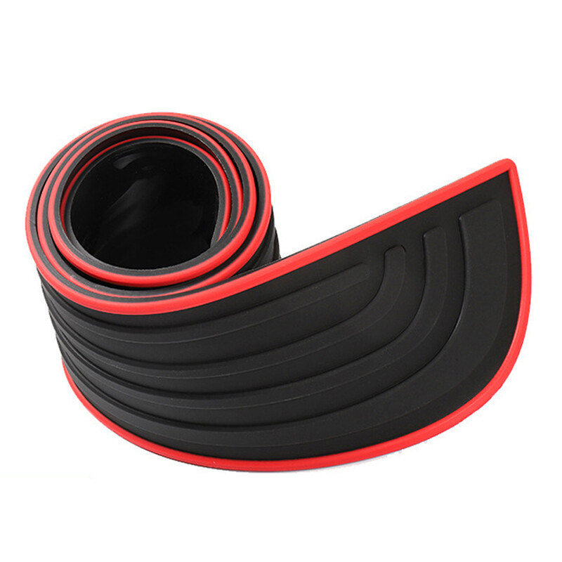 Car Rear Boot Bumper Sill Body Guard Protector Rubber Plate Trim Strip Cover UK.