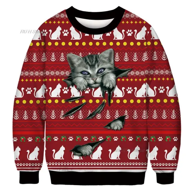 Ugly Christmas Sweater Santa Elf 10 Style 2Xl - Shop at LoveMi