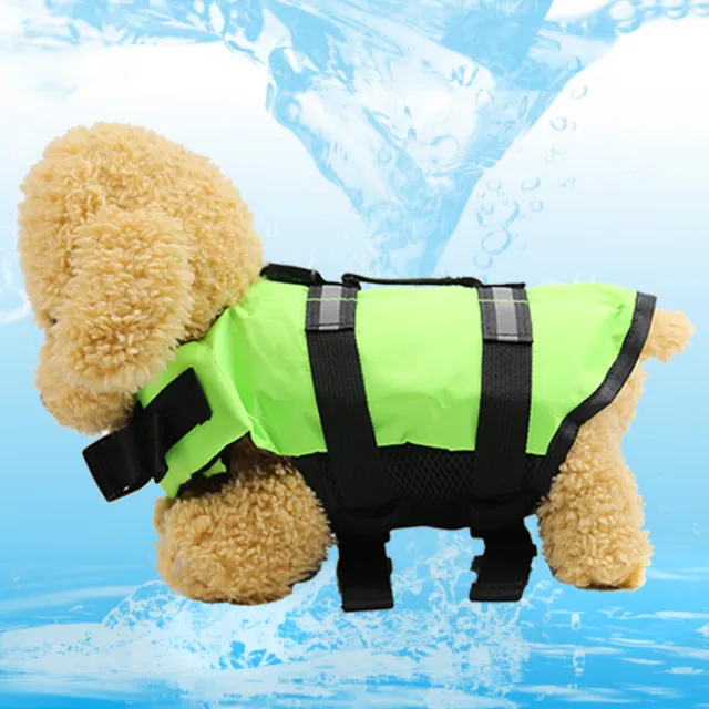 Pet Dog Life Jacket Swimsuit Clothes Green - Shop at LoveMi