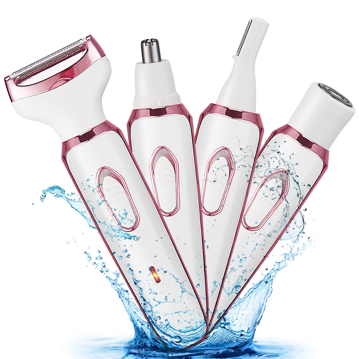 Women's 4 in 1 Electric Razor Bikini Trimmer Rechargeable Grooming Kit
