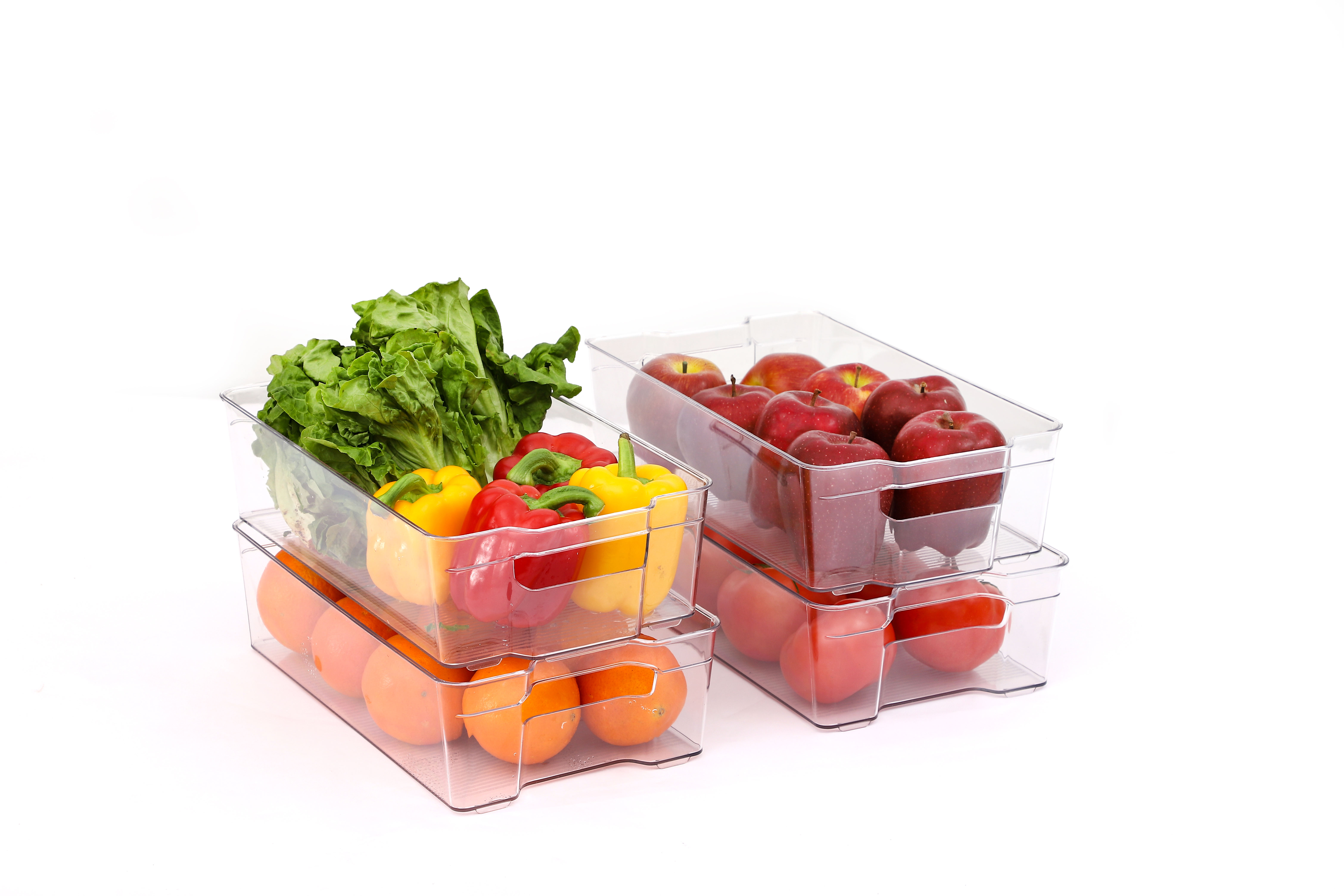 Title 2, 4pcs Big Size Fridge Bin Set