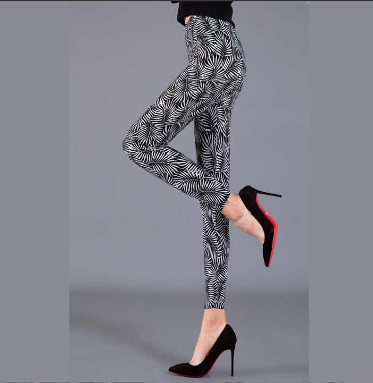 Fashion Women's Printed Stretch Legging Trousers