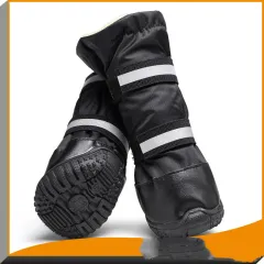Waterproof Snow Pet Shoes, Big Dog Shoes, General Rain Boots - Black - View 1