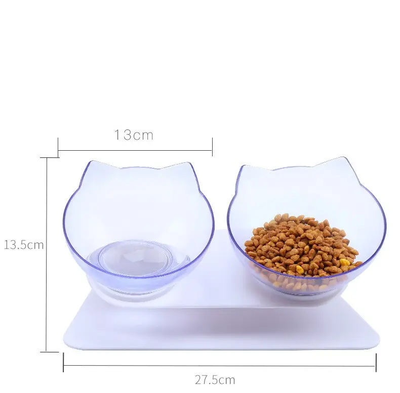 Cat Bowl Dog Single Non-slip Oblique Mouth