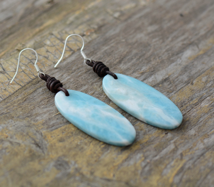 Stone Trapezoid Drop Boho Luxury Earrings