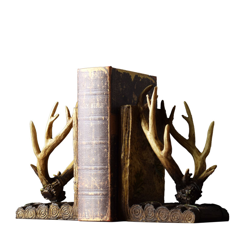 Antler Bookends, Pair