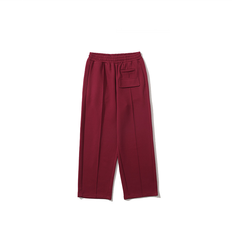 Basic Versatile Straight Plush Sweatpants