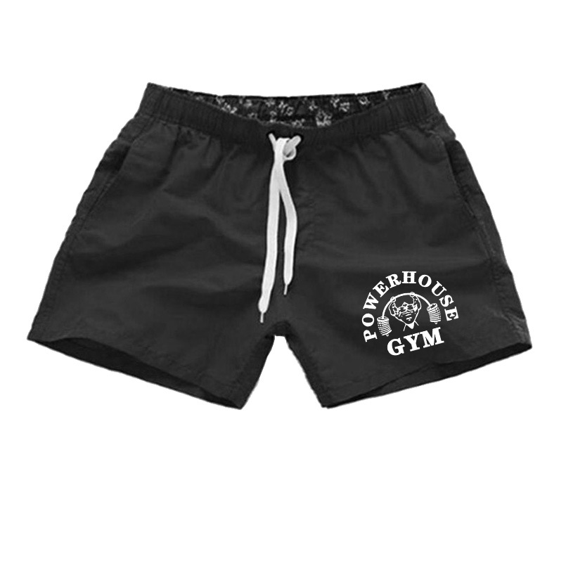 Title 18, Herenmode strandzwemshort met eenvoudige print