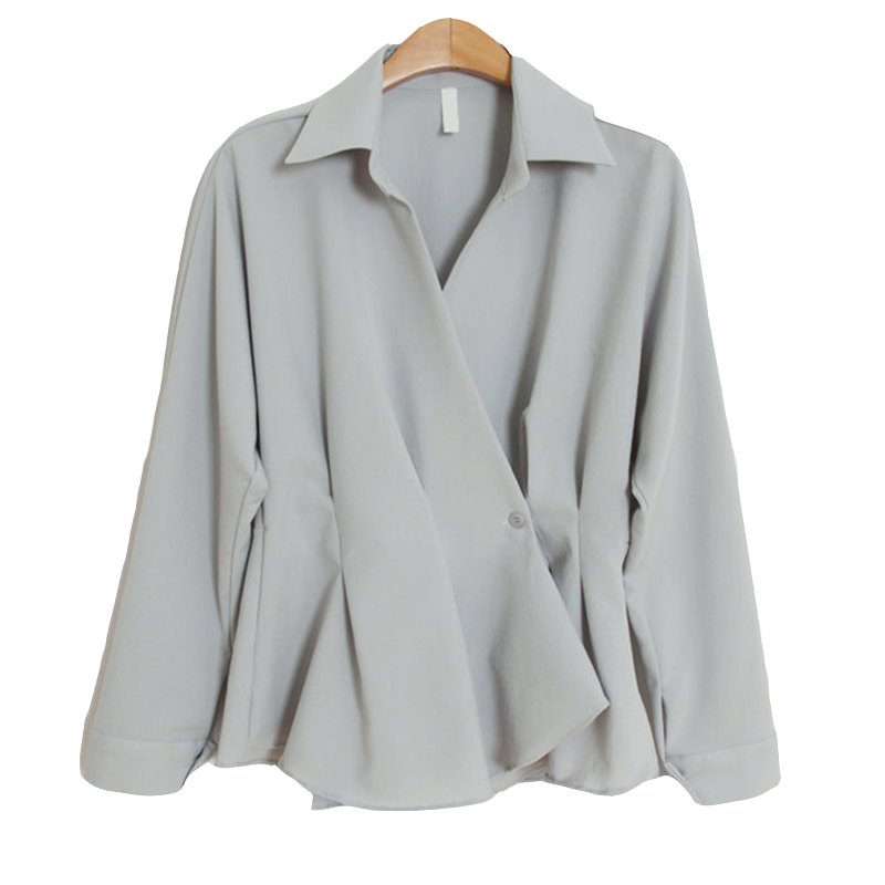 Title 2, Puff Sleeve Shirt With Crisscross Lapels