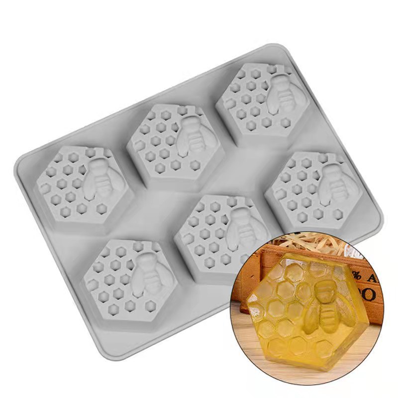 Title 5, 6 Even Silicone Mold Honeycomb Ice Tray Mold Di...