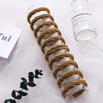 Horsetail Rope Headdress Mori Women Rubber Band Coffee Color - Shop at LoveMi