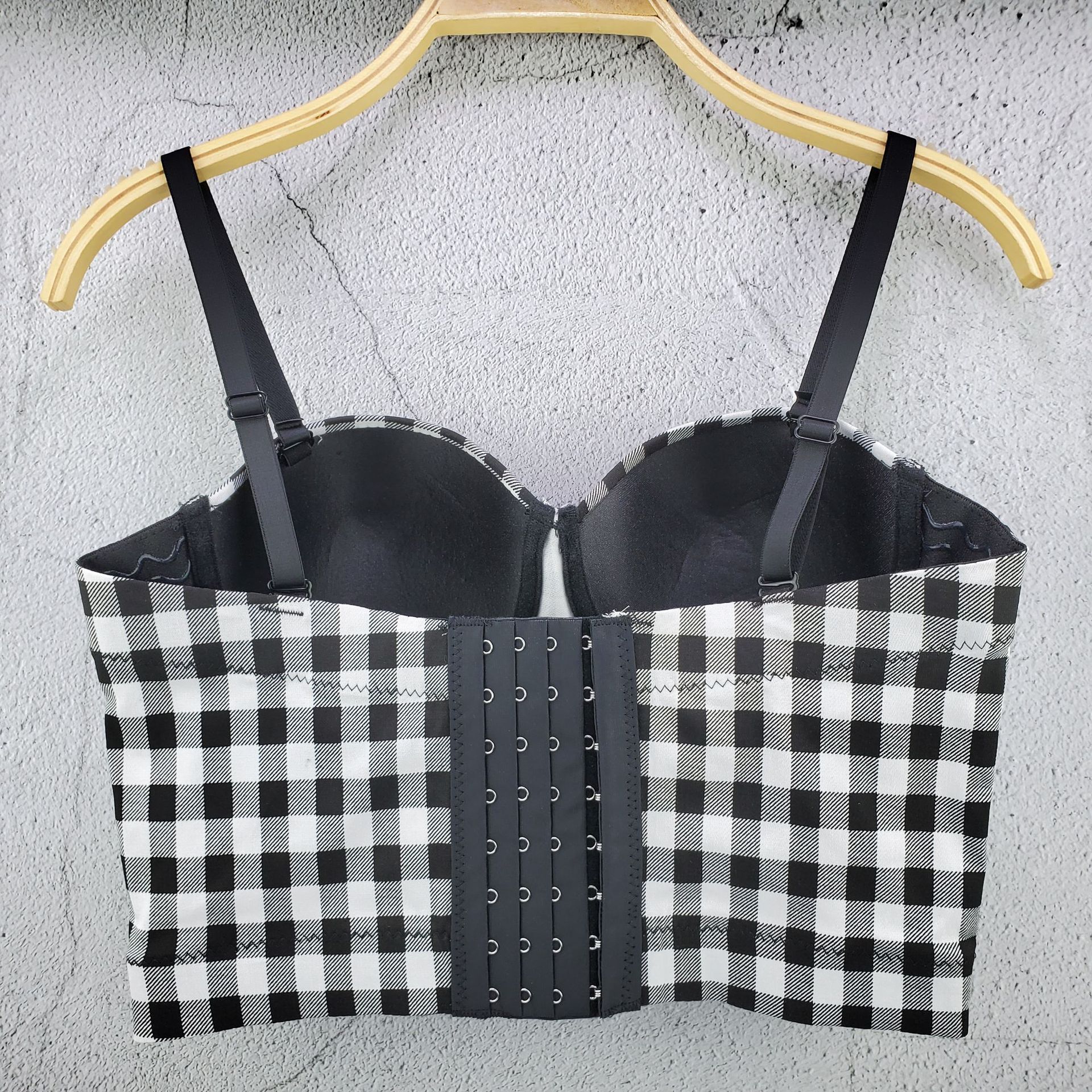 Title 3, Retro Plaid Camisole French Niche Youth Self-cu...