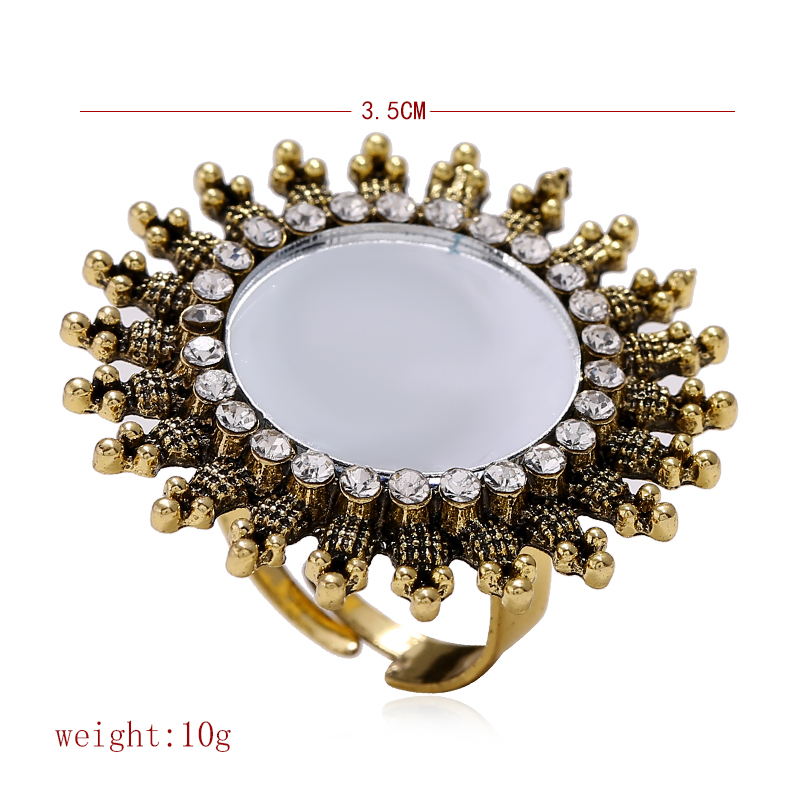 Fashion Simple Trend Zinc Alloy Diamond Ring