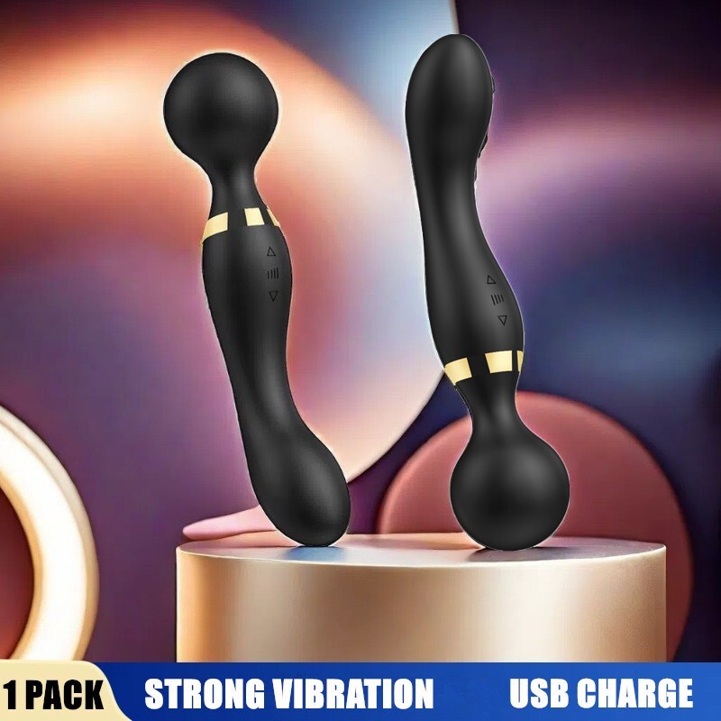 20 Speeds Silicone Double Head Big Full Body Massager Vibrator Mute Rechargeable — vista 5