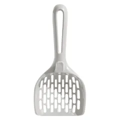 Cat Litter Scoop Plastic Cat Litter Shovel With Base Self Cleaning Cat Litter Box Shovel Kitten Toilet Clean Tools Cat Supplies - Gray - View 1