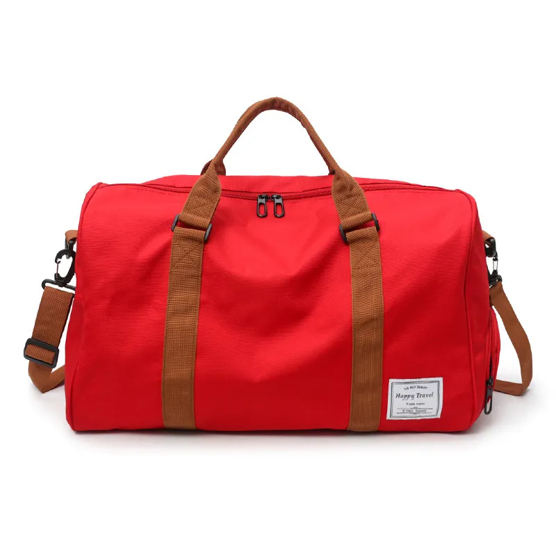 Women Travel Bag Fitness Sports Gym Tote Workout Duffel Bag - Red