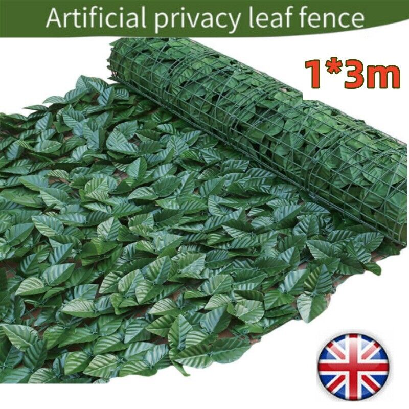 3 M Artificial Hedge Fake Ivy Leaf Garden Fence Privacy Screening Roll Wall — image 6