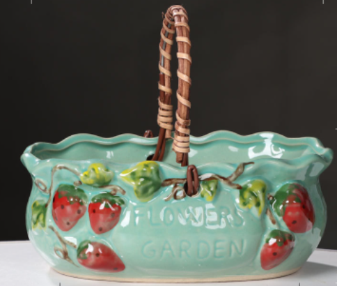 Strawberry Platter Green