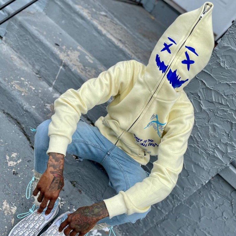 Love Hot Diamond Rhinestone Loose Fleece Hooded Pullover