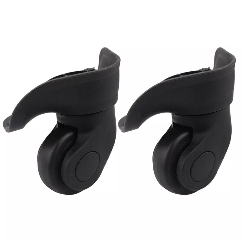 One Pair Plastic Replacement Luggage Wheels 360  Swivel Spare Caster Suitcase