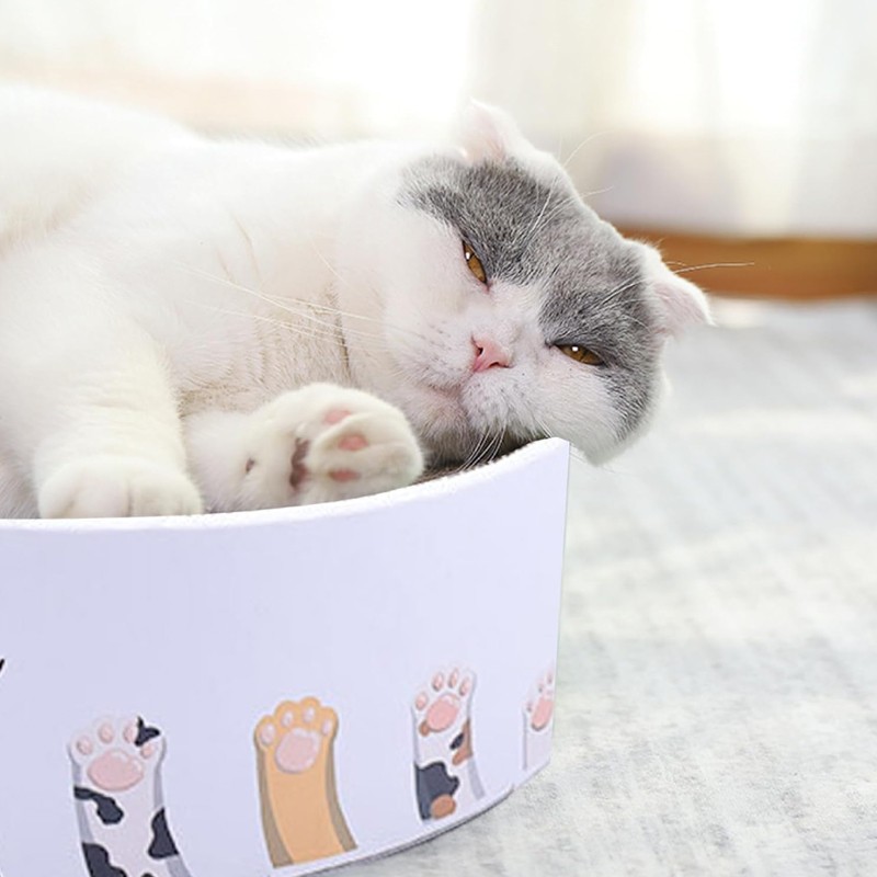 Cat Scratching Board Cat Scratcher Bed Round Cat Scratcher Bowl Nest Cat Bed UK