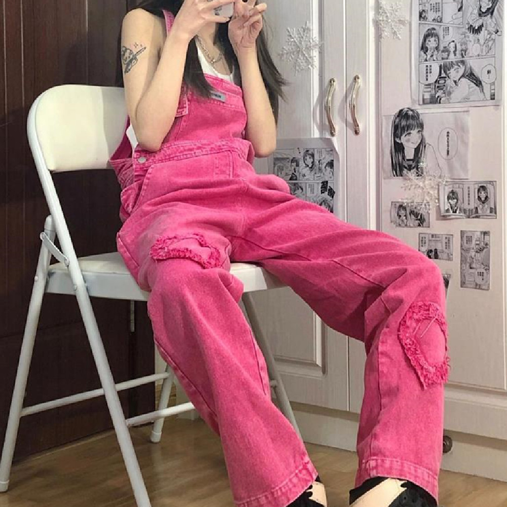 Women's Fashion Casual Baggy Straight Trousers