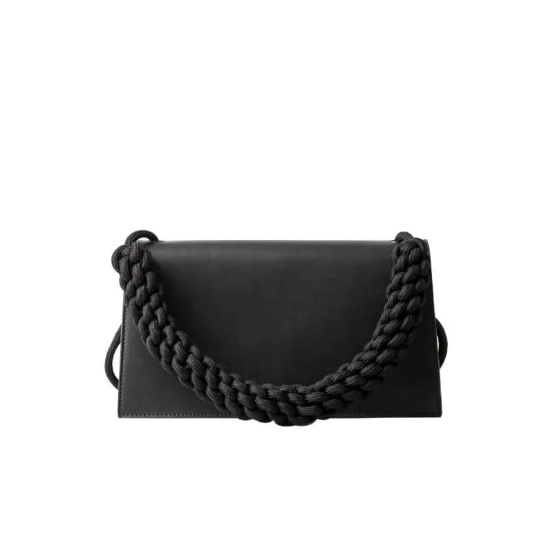 Early spring new underarm bag large capacity simple versatile one shoulder handbag - Black