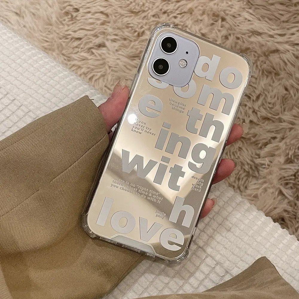 Japanese And Korean Trend Mirror Letter Mobile Phone Case