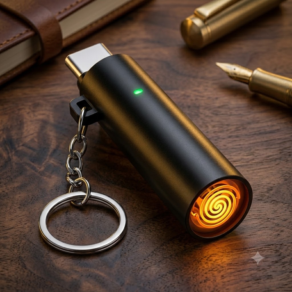 Type-C Lighter Phone Plug Lighter Battery-free Lighter USB-C Phone Igniter Plug