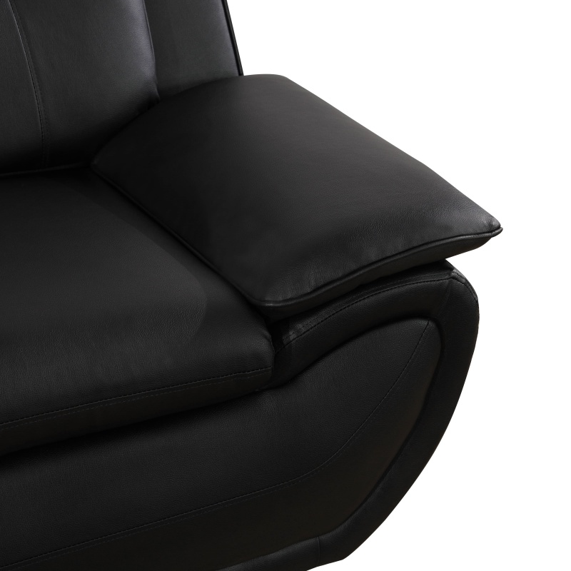 Pickup Only--Blue Flannel 8-Piece Living Room Sofa Set