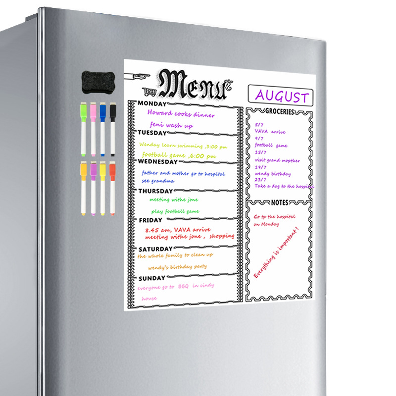 Title 1, Magnetic plan table refrigerator magnet