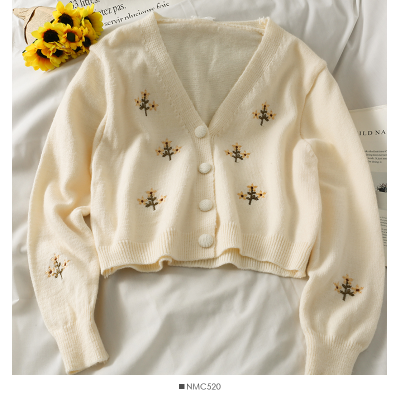 Girl Loose Lazy College Style Cardigan Coat - Image 36