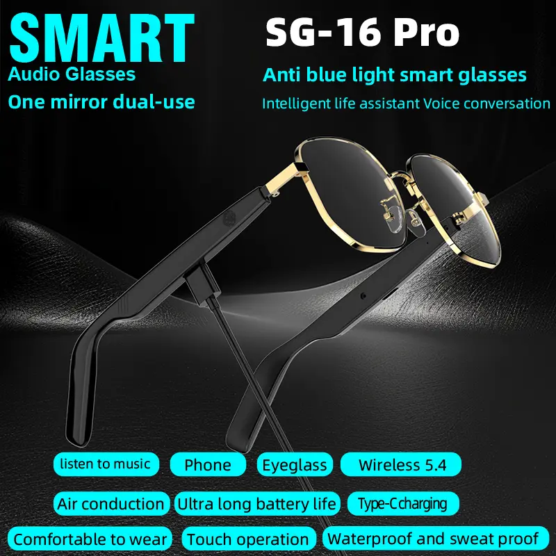 Smart Glasses Smart Eyewear Step Into The World High Definition UV Resistant Lenses HIFI Sound