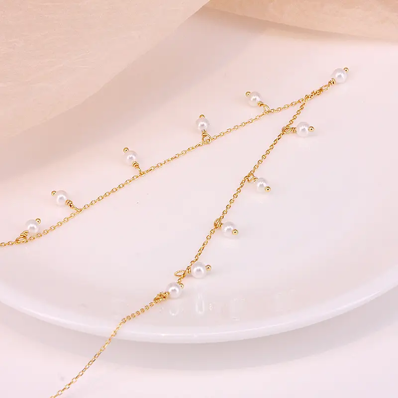 S925 Sterling Silver Colored Diamond Water Drop Pendant Clavicle Necklace