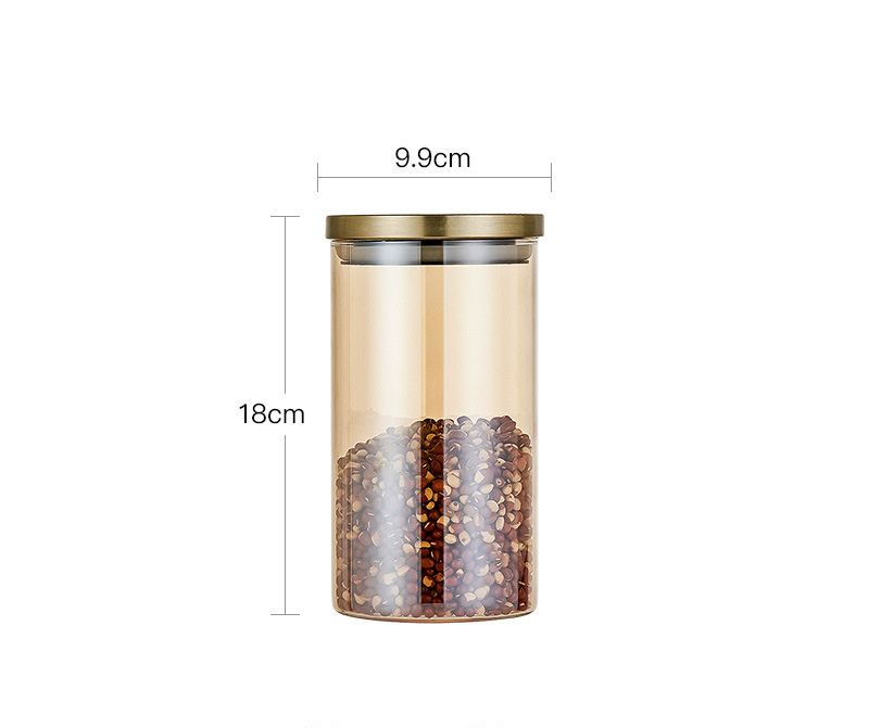 Glass Large Airtight Jar With Lid Moisture-proof Storage