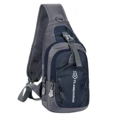 Men's Outdoor Light Shoulder Casual Backpack - Black - View 1