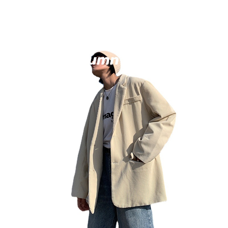 Men's Loose Casual Corduroy Suit Jacket