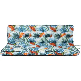 Outdoor Swing Cushions 55Inch,Waterproof 4in Thick Porch Swing Cushion Replacement With Backrest And Ties,Comfortable2-3Seat Pation Swing Pad For Backyard,Garden,Lawn,Outdoor Furni