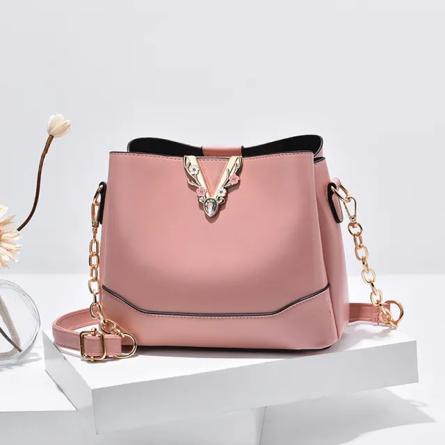 Trendy Bag Messenger Fashion Single Shoulder Pink - Shop at LoveMi