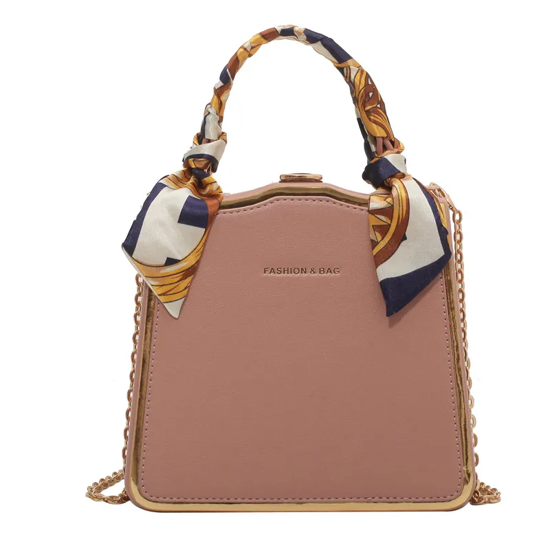 Women's Fashion Simple Single Shoulder Crossbody Bag - Pink