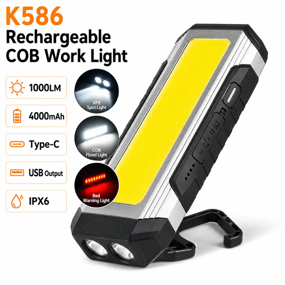 Rechargeable Magnetic Power Bank Function Type C LED Work
