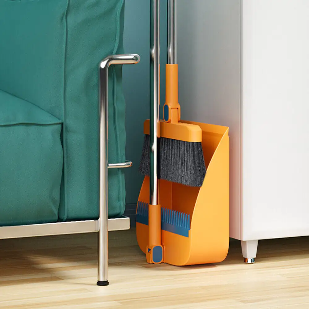 Long Handled Dustpan And Brush Set Strong