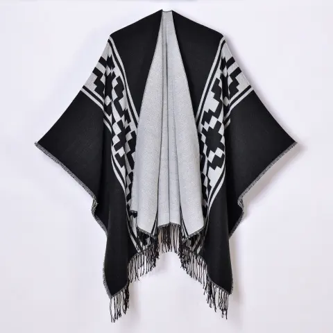 Women's French Rose Large Split Shawl