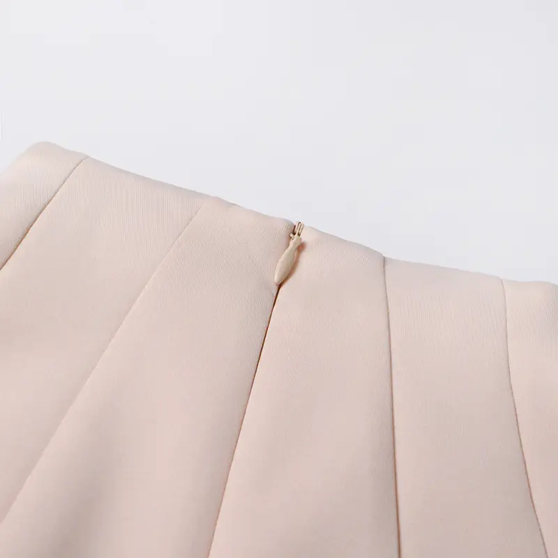Autumn New Stand Collar Elegant Slightly Mature Style Dress Design Pleated Patchwork Waist-slimming Slimming Dress