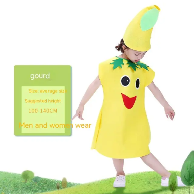 Children's Day Fruit And Vegetable Costume Gourd Clothing Average Size - Shop at LoveMi