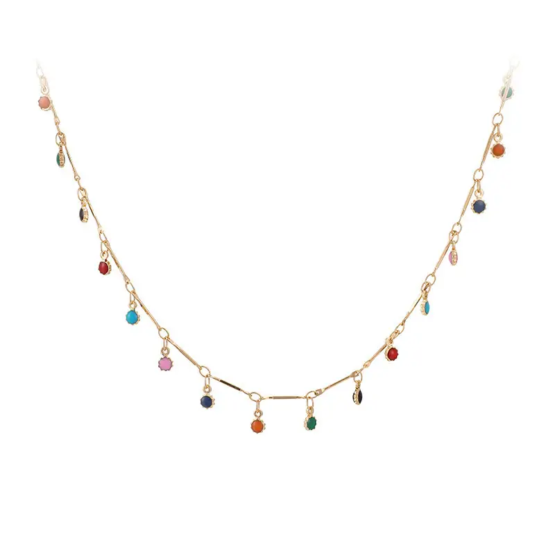 All-Match Small Round Ball Single-Layer Necklace