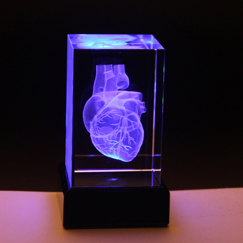 Heart Model Transparent Gift Opening (50x50x80mm)
