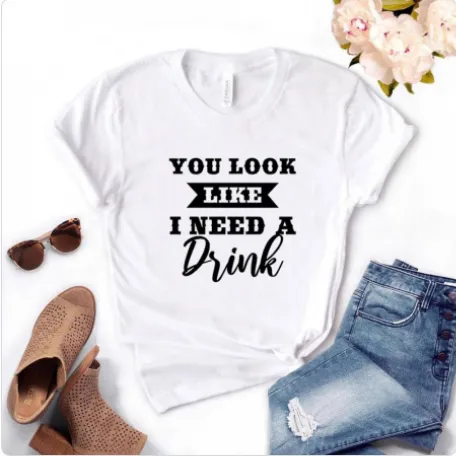 Fashion Letter Print Women's Short sleeved T shirt White - Shop at LoveMi